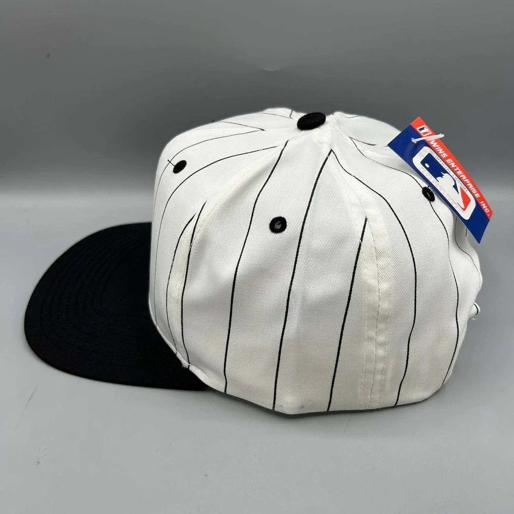Vintage Chicago White Sox Hat Men Pinstripe Twins Enterprise Snap Back Cap New